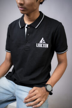 Unique Latest Mens Solid Round Neck T Shirt - Black