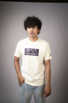 Unique Latest Mens Solid Round Neck Porsche Car T Shirt